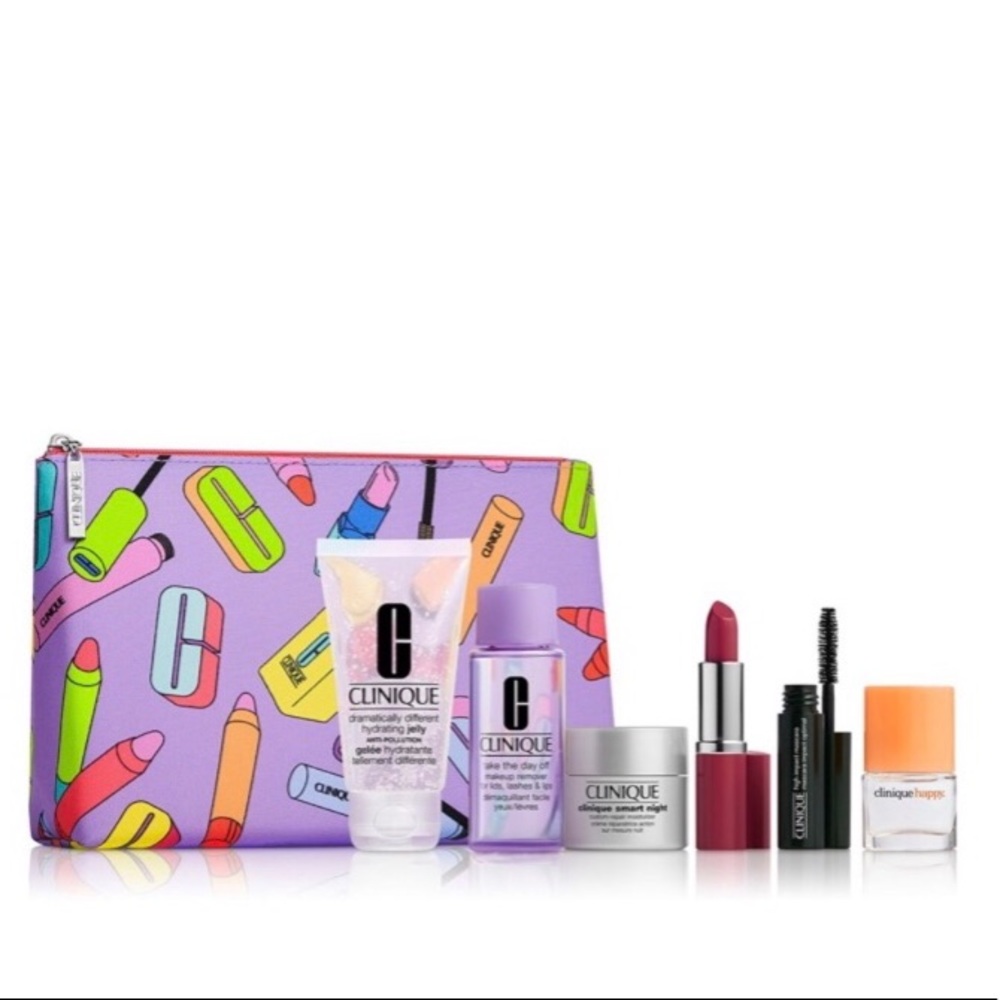 NWT Clinique deluxe travel size of 7 bundle NEW